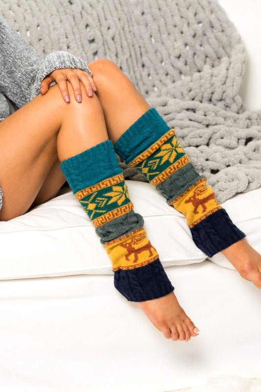 Nordic Snowflake Leg Warmers - Robbi & Angel