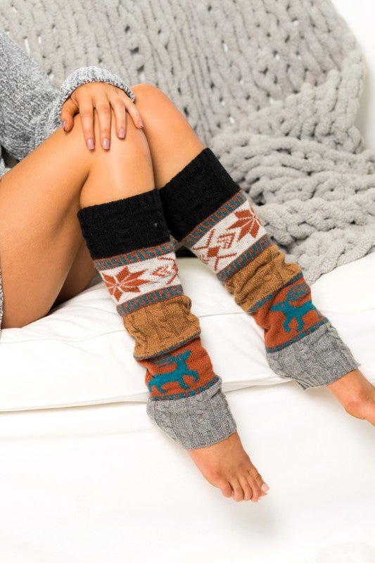 Nordic Snowflake Leg Warmers - Robbi & Angel