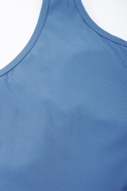 Oblique one - shoulder exercise fitness bodysuits - Robbi & Angel