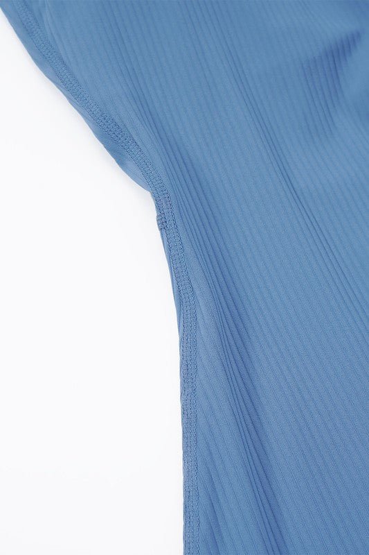 Oblique one - shoulder exercise fitness bodysuits - Robbi & Angel