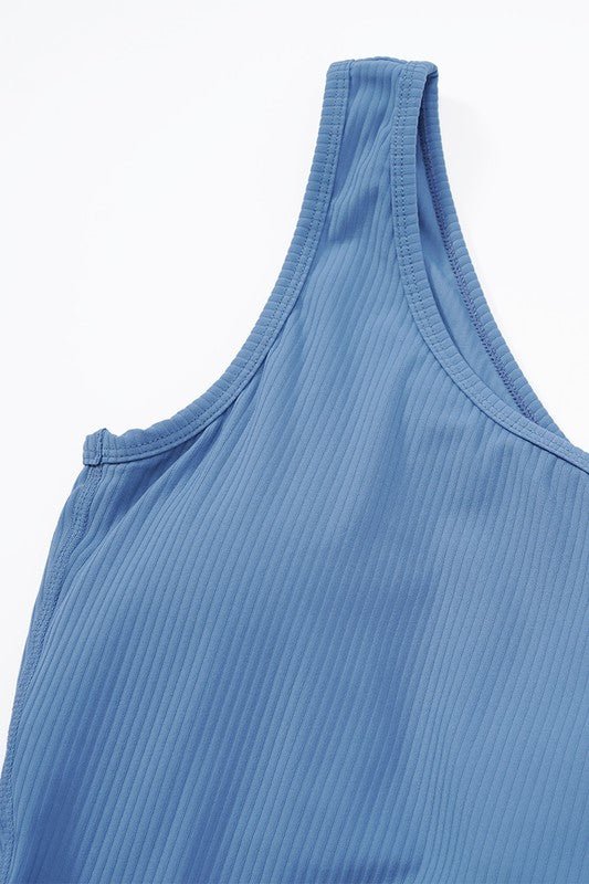 Oblique one - shoulder exercise fitness bodysuits - Robbi & Angel