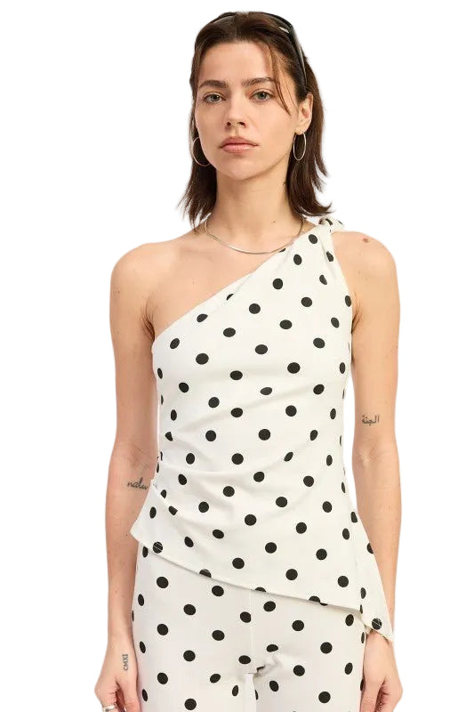ONE SHOULDER ASYMMETRICAL TOP - Robbi & Angel
