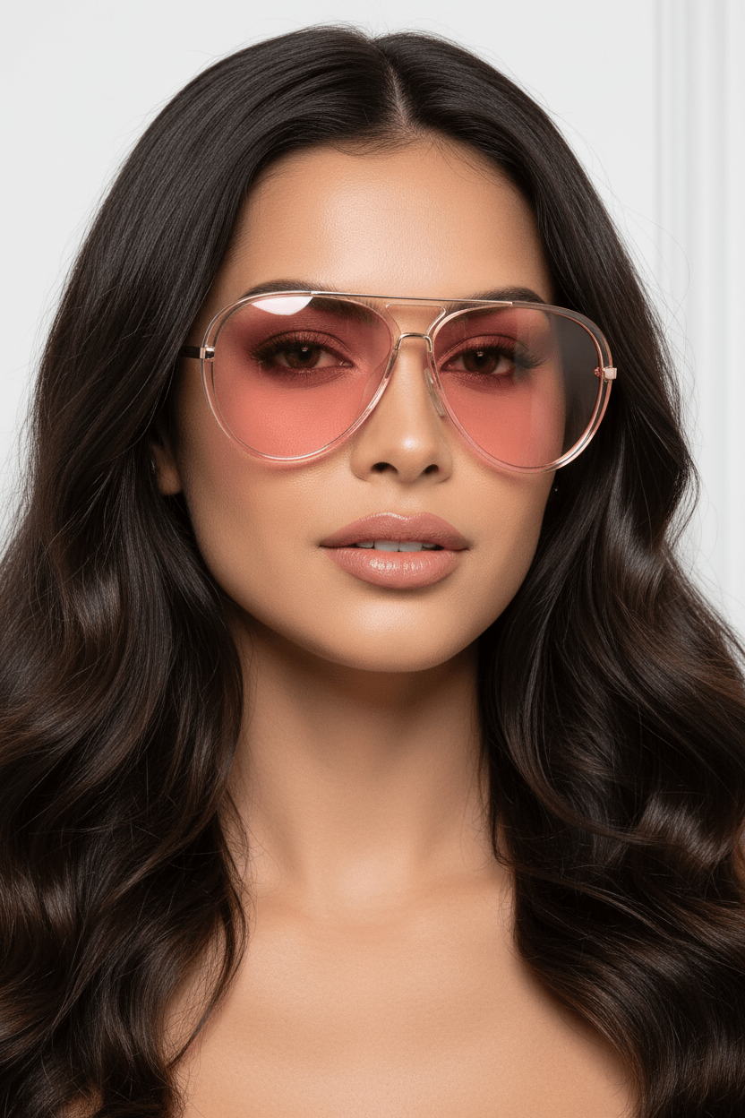 Oversized Aviator Sunglasses - Robbi & Angel