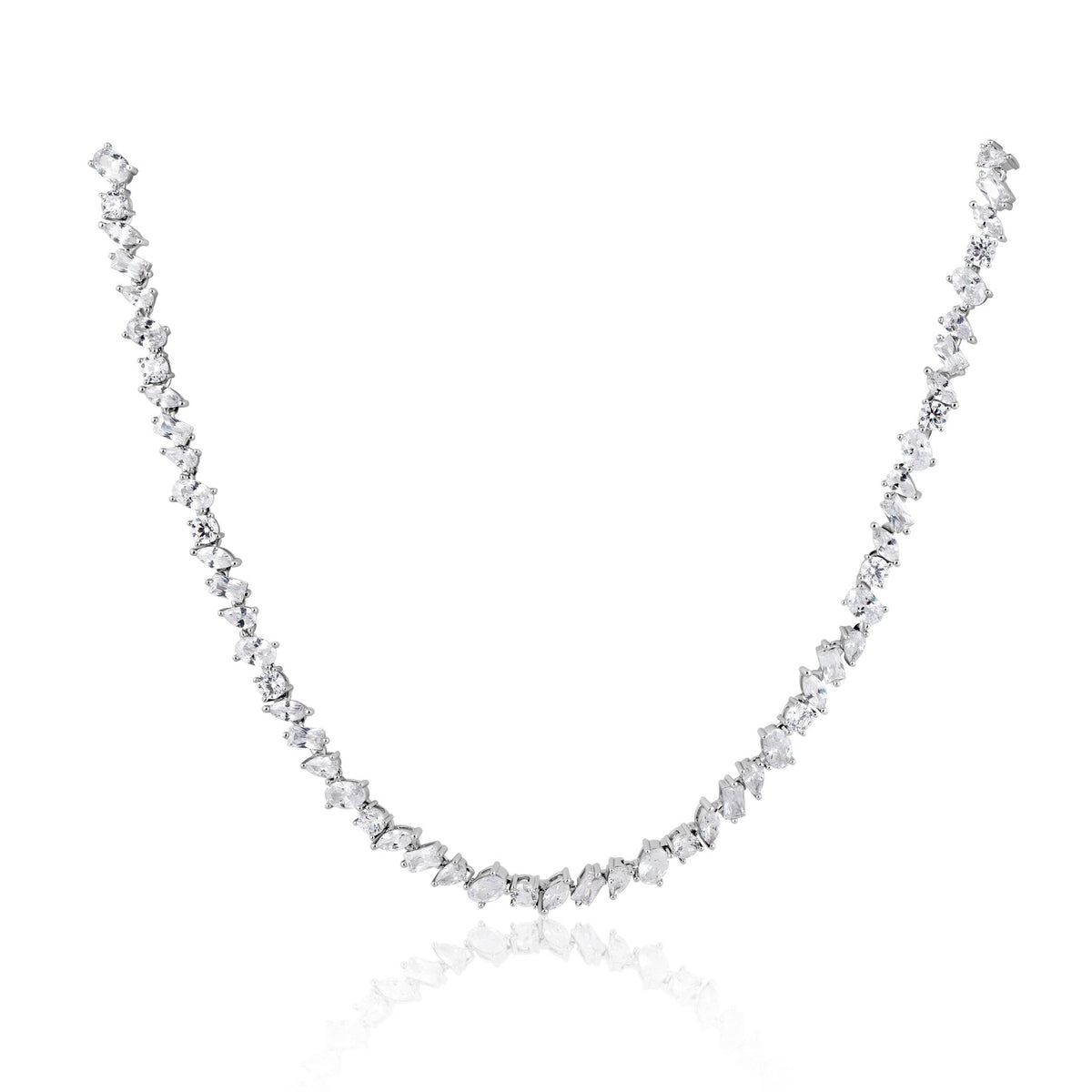 Pamela Elegant Tennis Necklace - Robbi & Angel