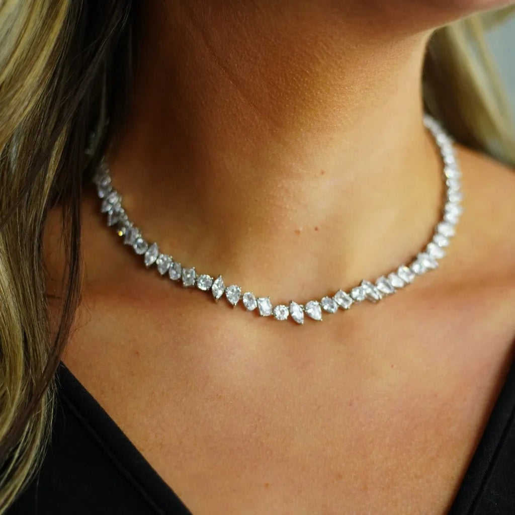 Pamela Elegant Tennis Necklace - Robbi & Angel