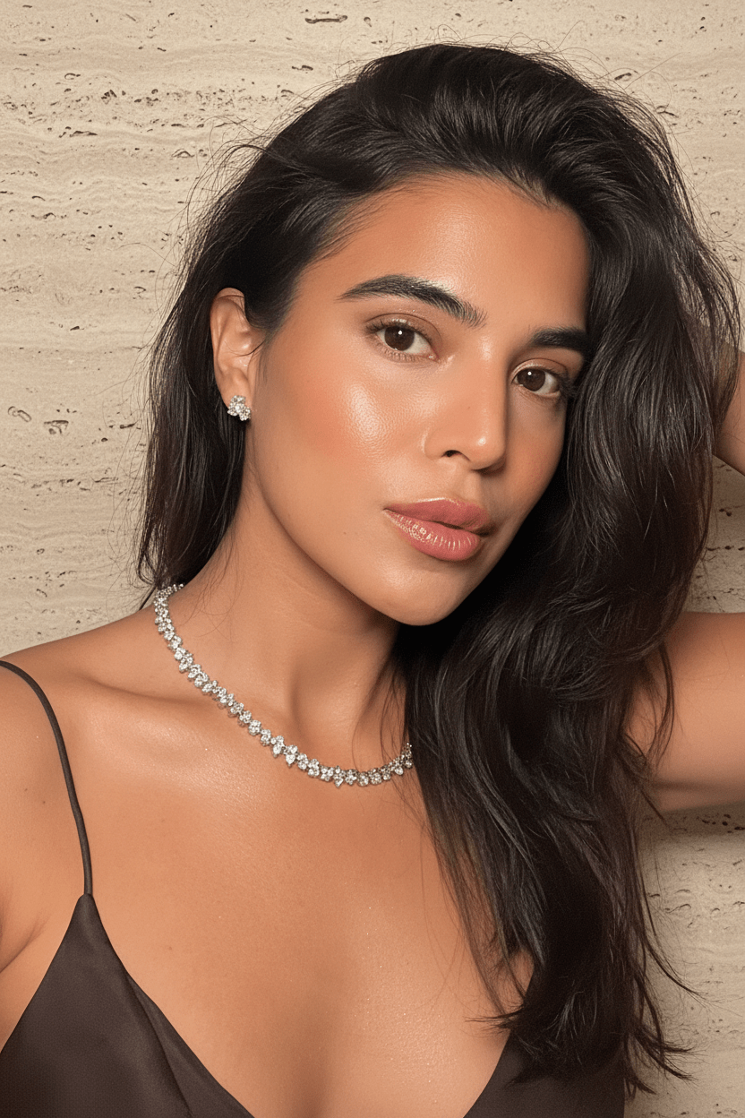 Pamela Elegant Tennis Necklace - Robbi & Angel