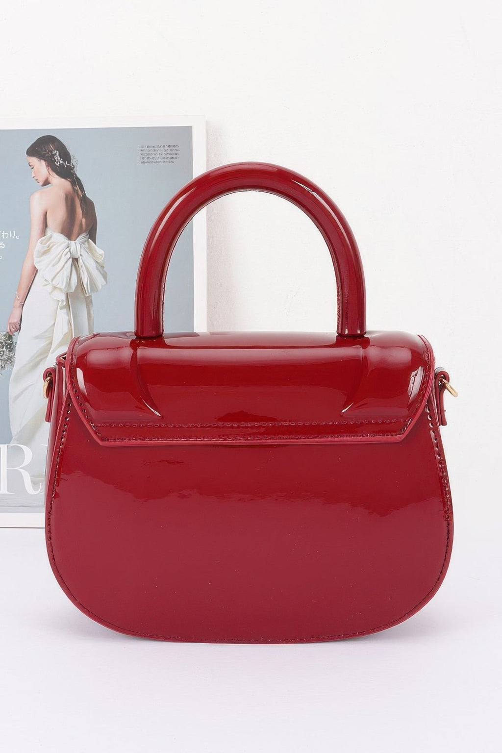 Patent Leather Top Handle Bag - Robbi & Angel