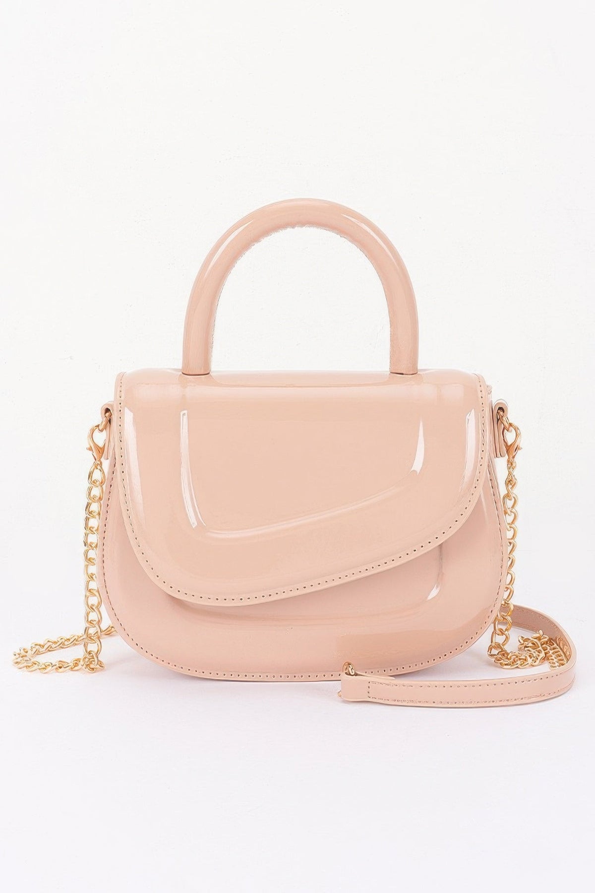 Patent Leather Top Handle Bag - Robbi & Angel