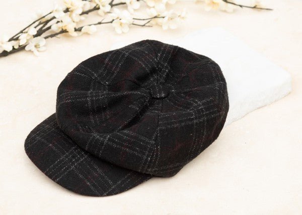 Plaid Newsboy Caps - Robbi & Angel