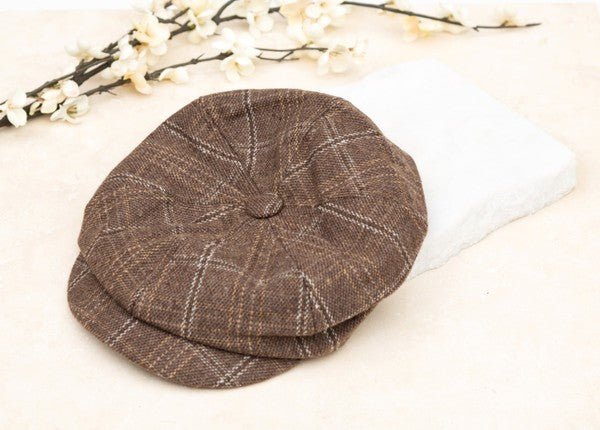 Plaid Newsboy Caps - Robbi & Angel