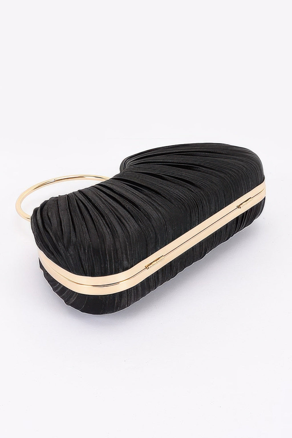 Pleated Polyester Party Clutch - Robbi & Angel