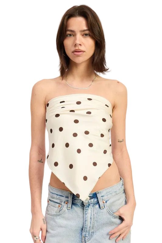 POLKADOT SCARF TOP - Robbi & Angel