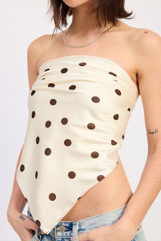POLKADOT SCARF TOP - Robbi & Angel