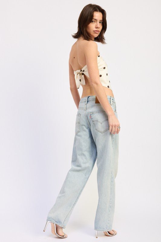 POLKADOT SCARF TOP - Robbi & Angel