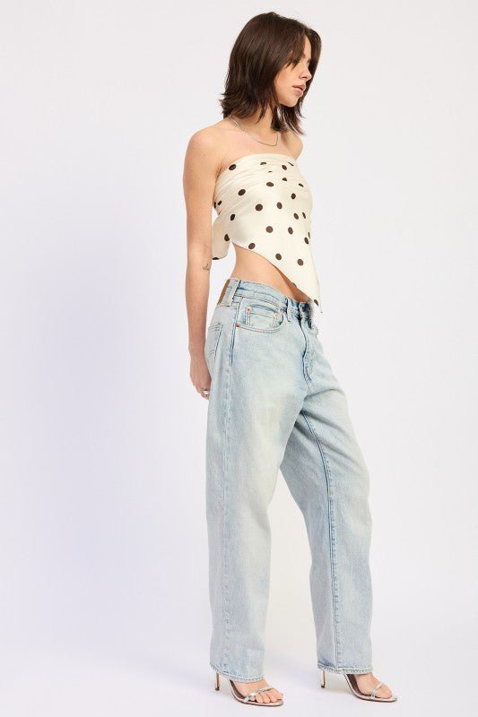 POLKADOT SCARF TOP - Robbi & Angel