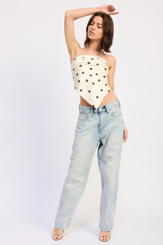 POLKADOT SCARF TOP - Robbi & Angel