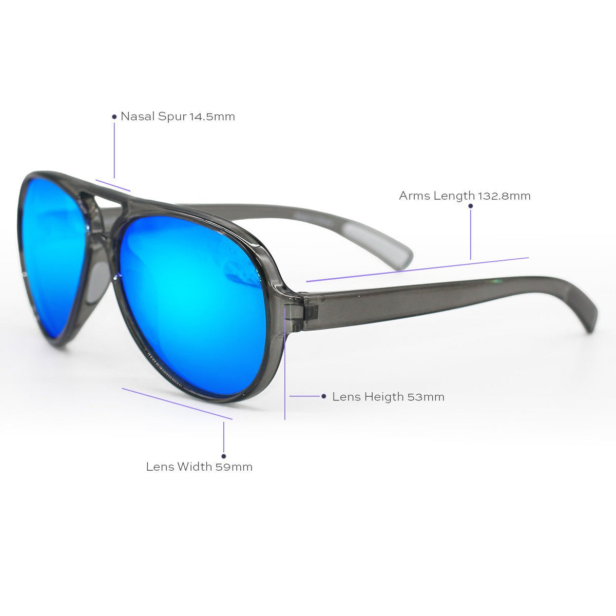 Poseidon Mirrored Blue - Robbi & Angel