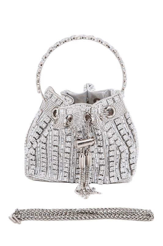 QUEEN Poker Rhinestone Box Clutch - Robbi & Angel