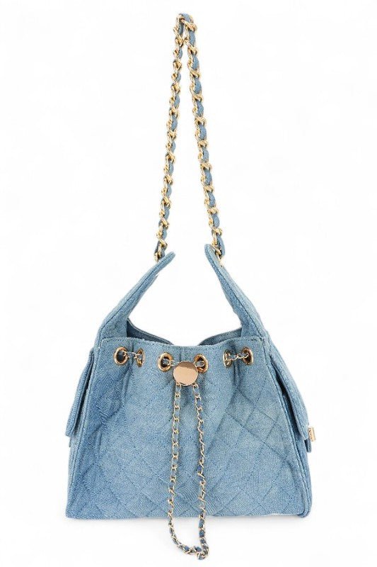 Quilted Denim Fashion Shoulder Bag - Robbi & Angel