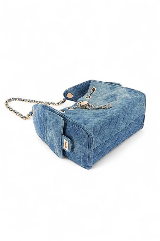 Quilted Denim Fashion Shoulder Bag - Robbi & Angel