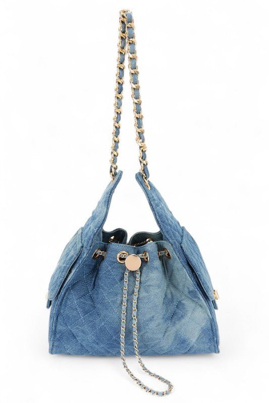 Quilted Denim Fashion Shoulder Bag - Robbi & Angel