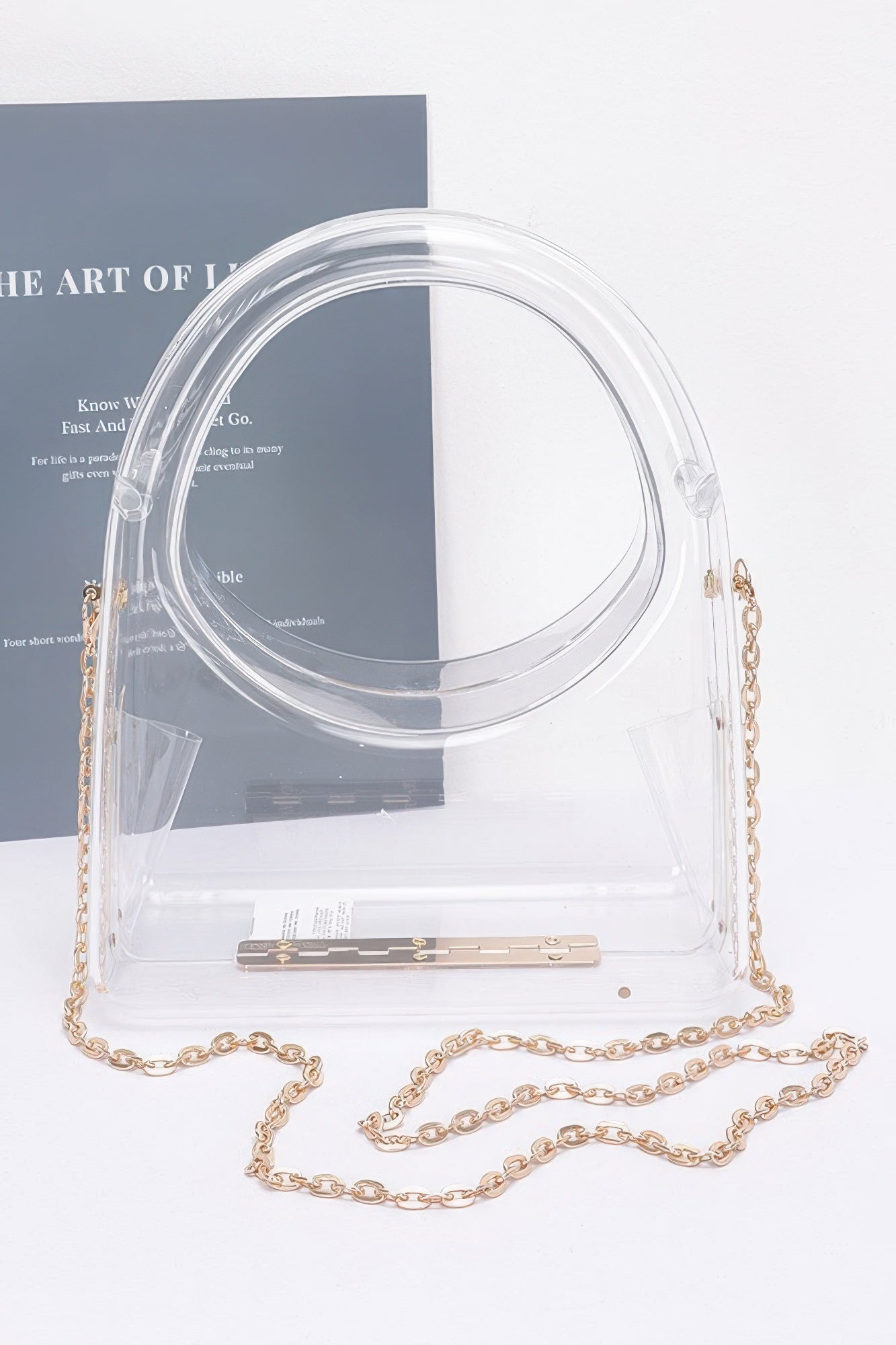 Rachael Transparent Acrylic Clutch - Robbi & Angel