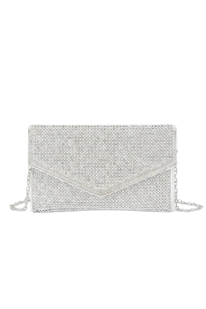 Rhinestone Envelope Party Clutch - Robbi & Angel