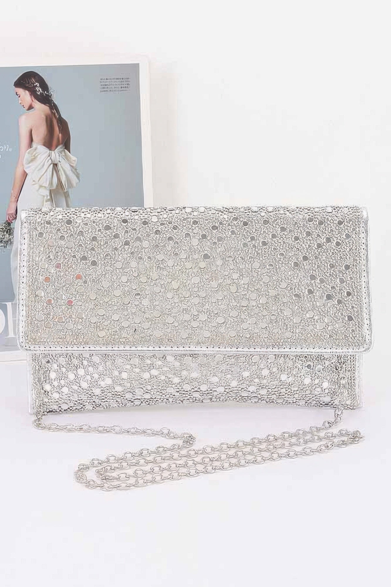 Rhinestone Envelope Party Clutch - Robbi & Angel