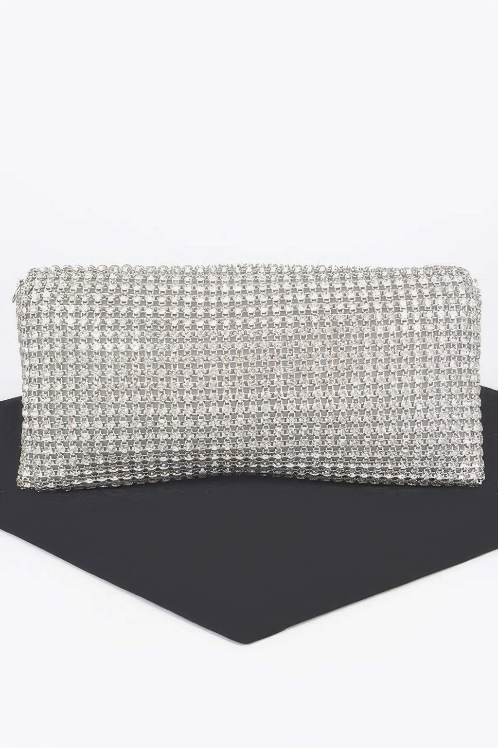 Rhinestone Fringe Clutch - Robbi & Angel