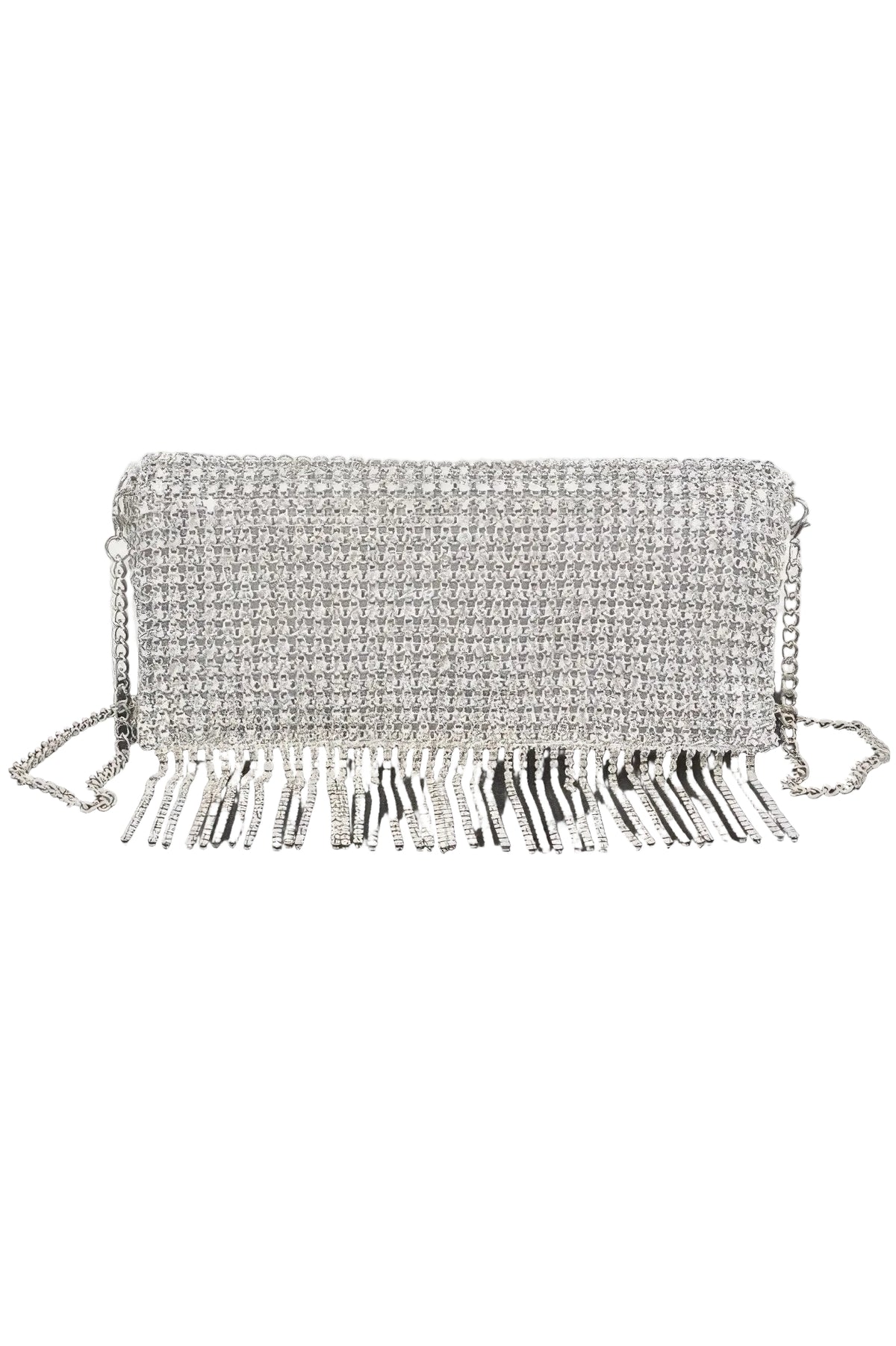 Rhinestone Fringe Clutch - Robbi & Angel