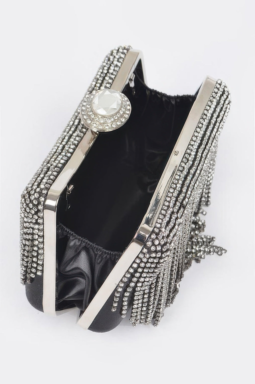Rhinestone Fringe Party Cluth - Robbi & Angel
