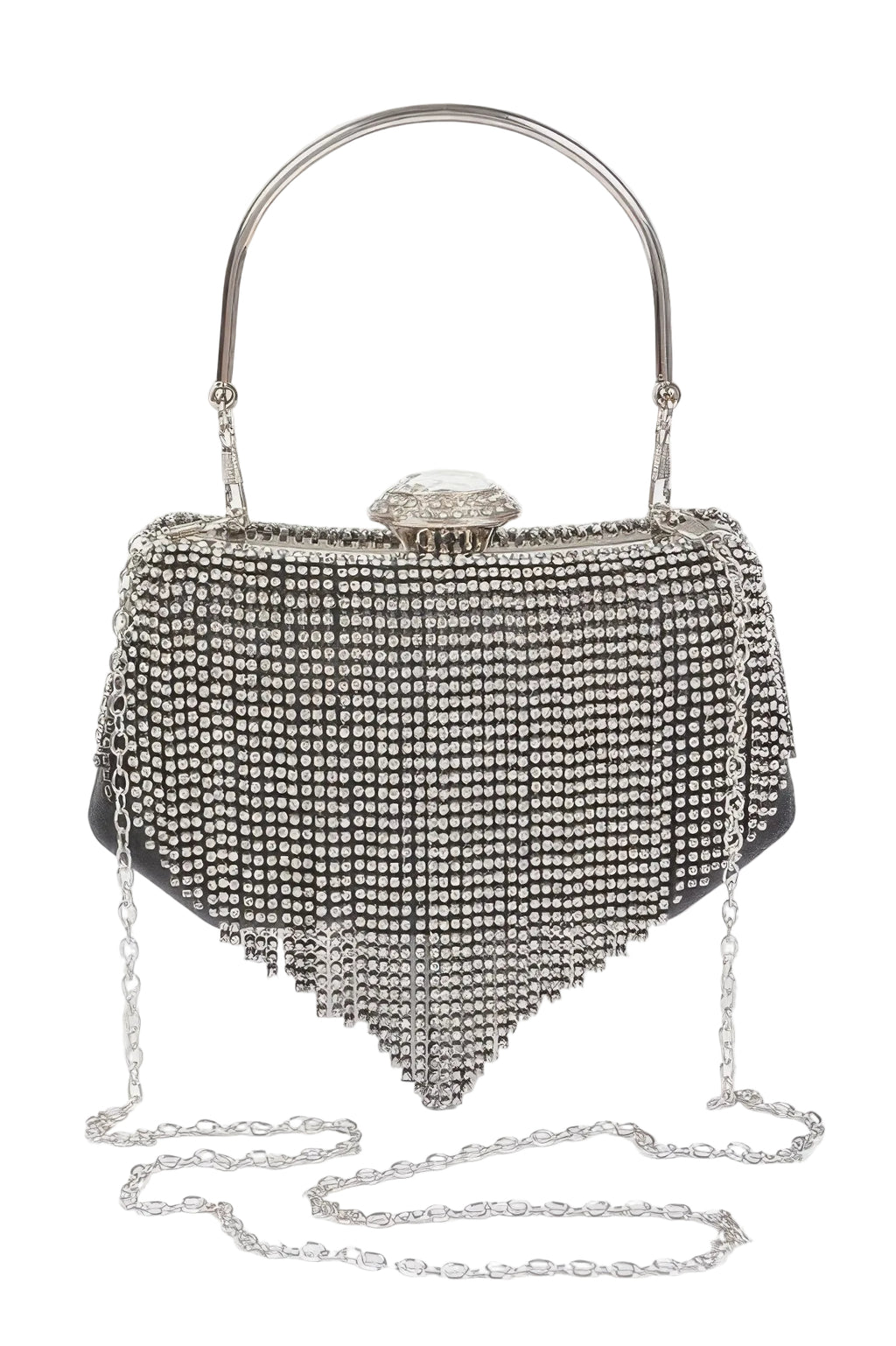 Rhinestone Fringe Party Cluth - Robbi & Angel