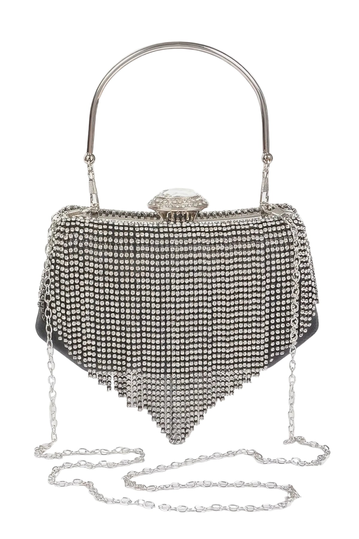 Rhinestone Fringe Party Cluth - Robbi & Angel