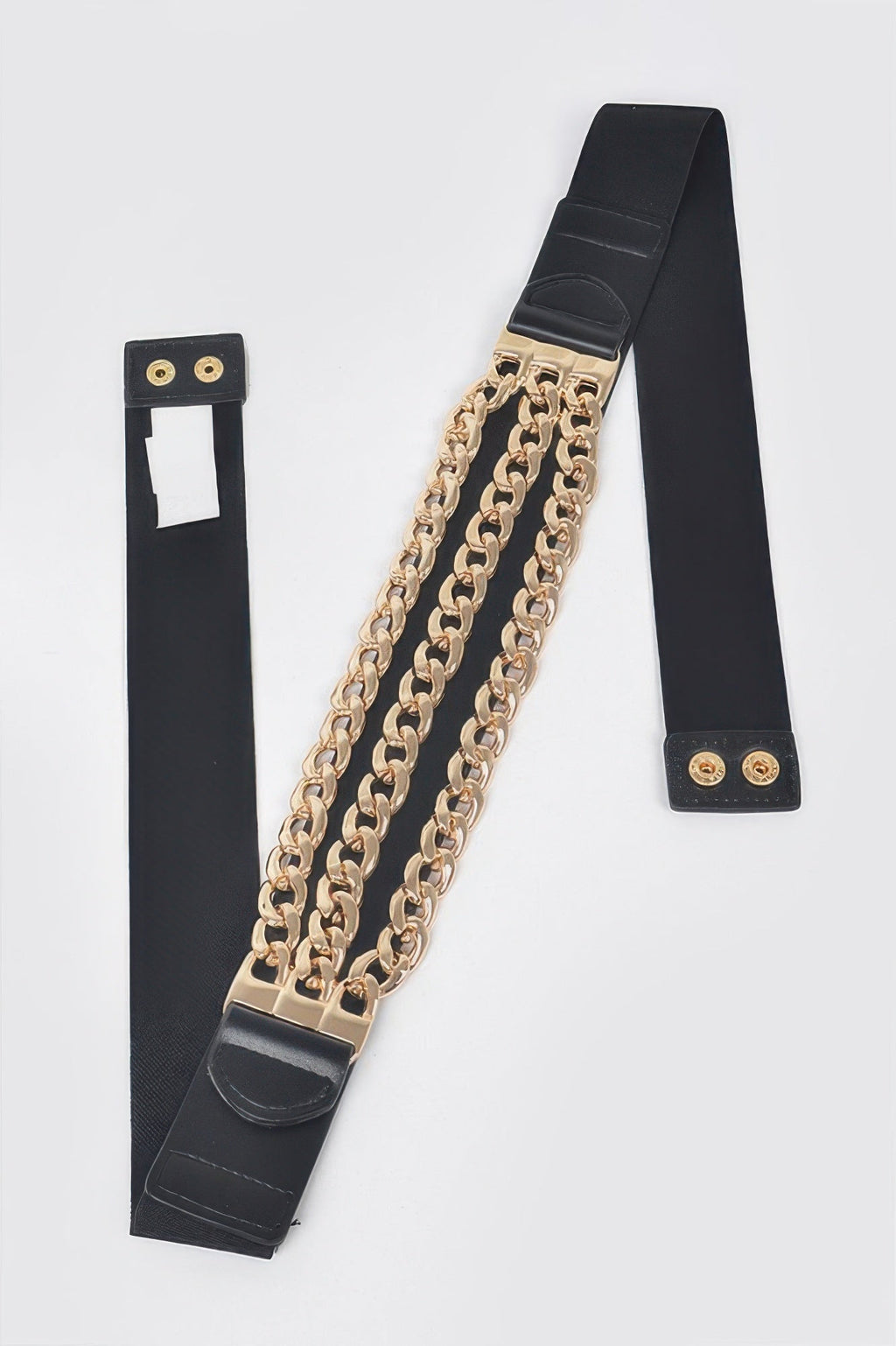 Risa Layered Chain Plus Size Elastic Belt - Robbi & Angel