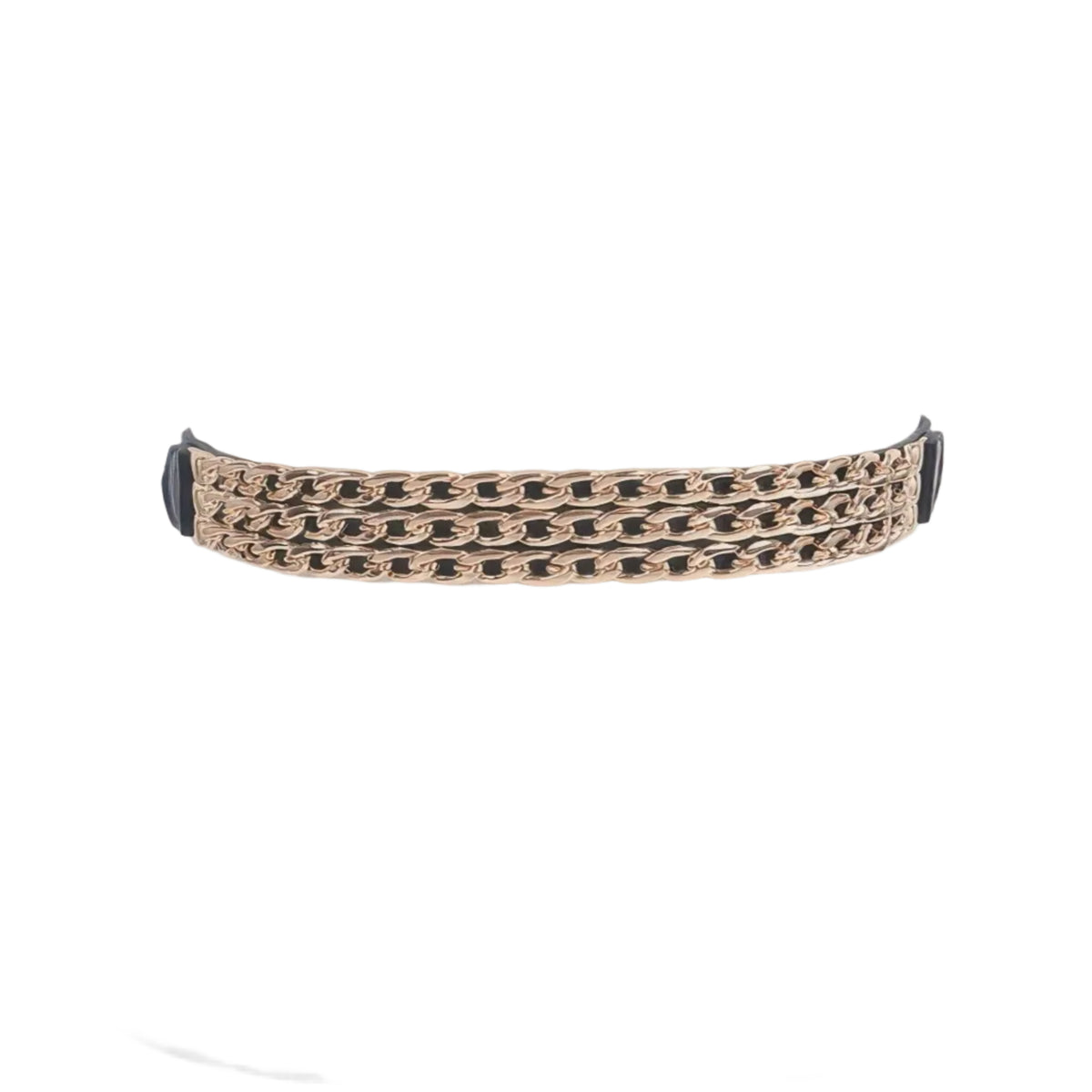 Risa Layered Chain Plus Size Elastic Belt - Robbi & Angel