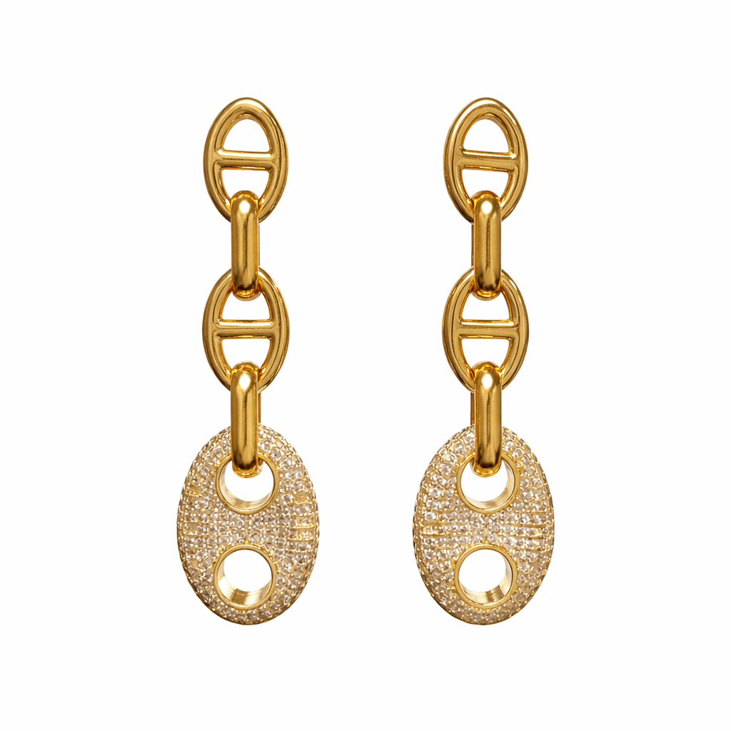 Roxanne Pave Drop Earring - Robbi & Angel