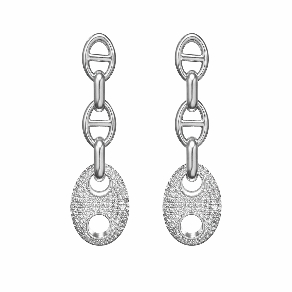 Roxanne Pave Drop Earring - Robbi & Angel