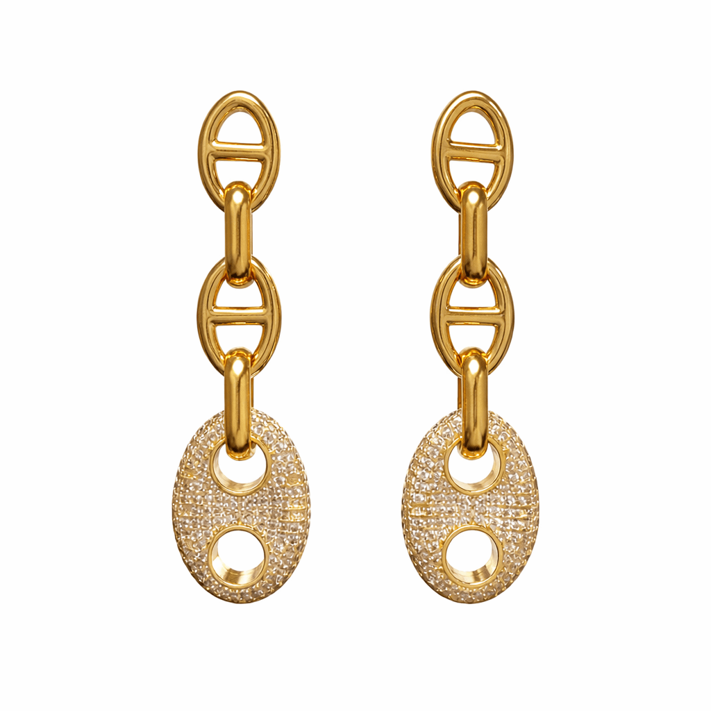 Roxanne Pave Drop Earring - Robbi & Angel