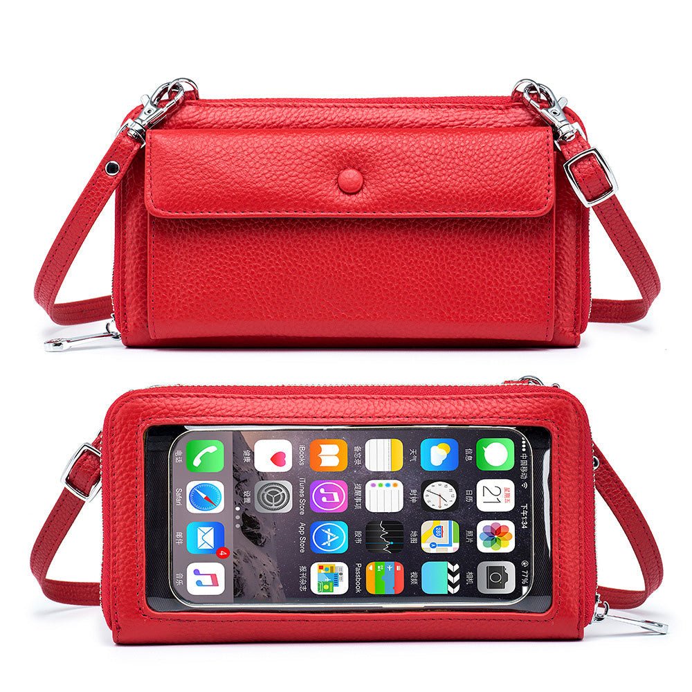 Ryann Genuine Leather Phone Wallet Crossbody - Robbi & Angel