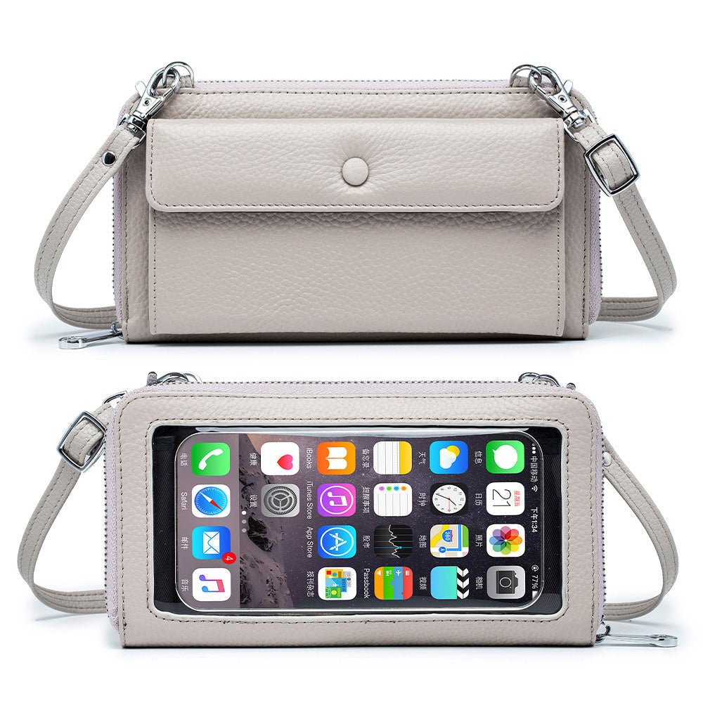 Ryann Genuine Leather Phone Wallet Crossbody - Robbi & Angel
