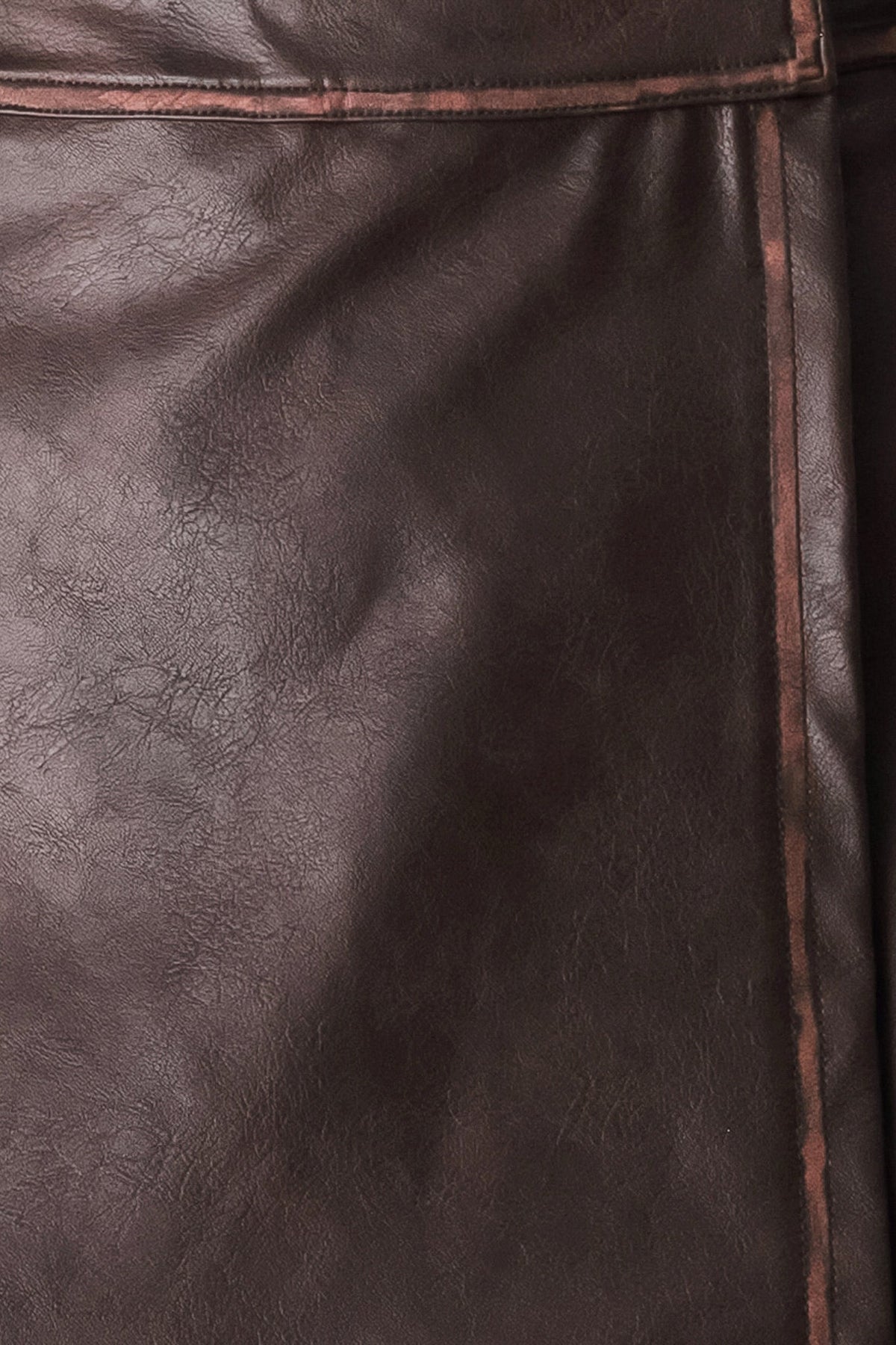 Sadie Faux Leather Wrap Street Skort - Robbi & Angel