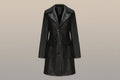 Samantha Long Leather Trench Coat - Robbi & Angel