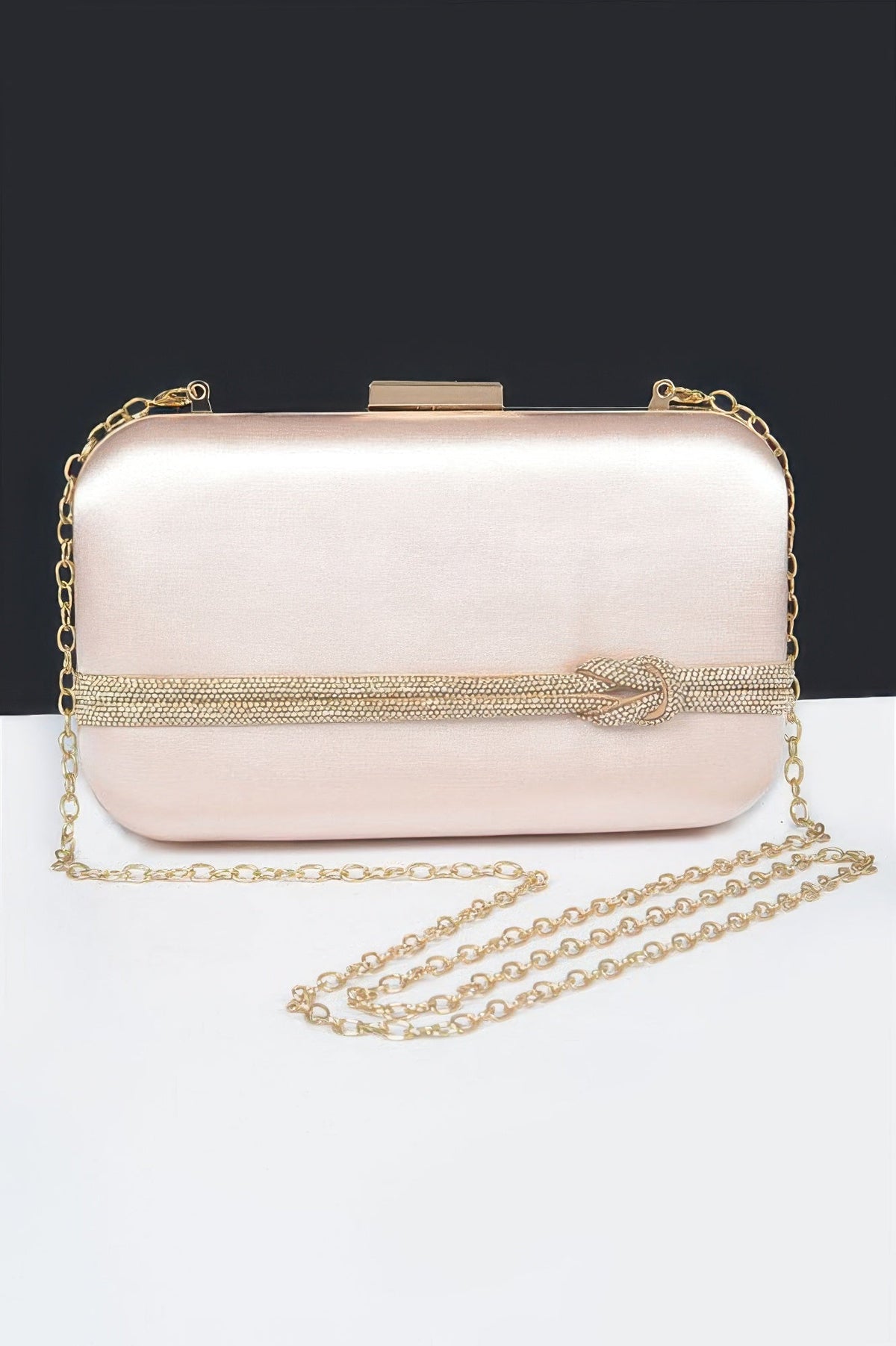 Satin Frame Party Clutch - Robbi & Angel