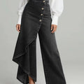 Scarlett Washed Denim with Button Closure - Robbi & Angel
