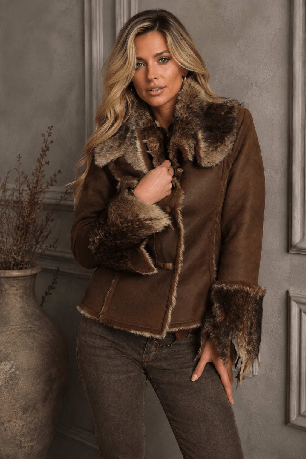 Scully Wilderness Calls Faux Suede & Leather Jacket - Robbi & Angel