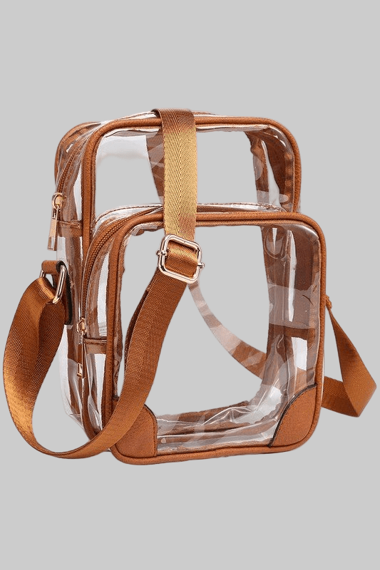See Thru Multi Compartment Crossbody Bag - Robbi & Angel