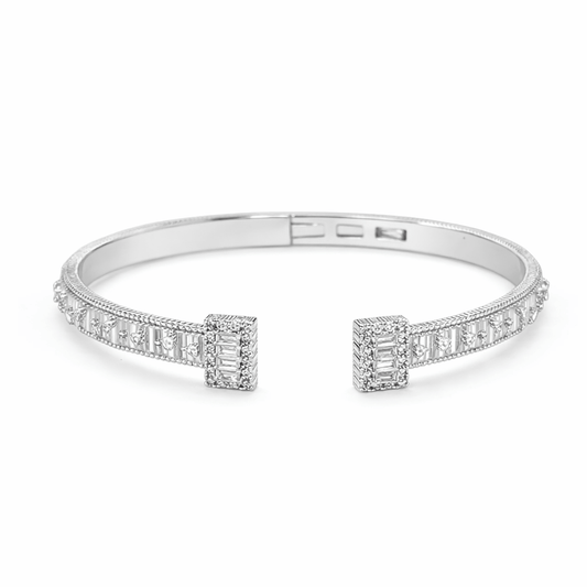 Serafina Baguette Crystal Wrap Cuff - Robbi & Angel
