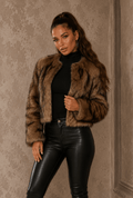 Serina Long-pile Faux Fur Jacket - Robbi & Angel