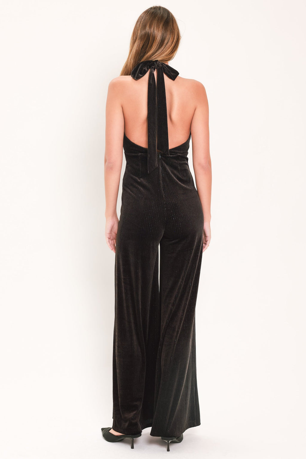 Shirley Shimmered Velvet Jumpsuit - Robbi & Angel