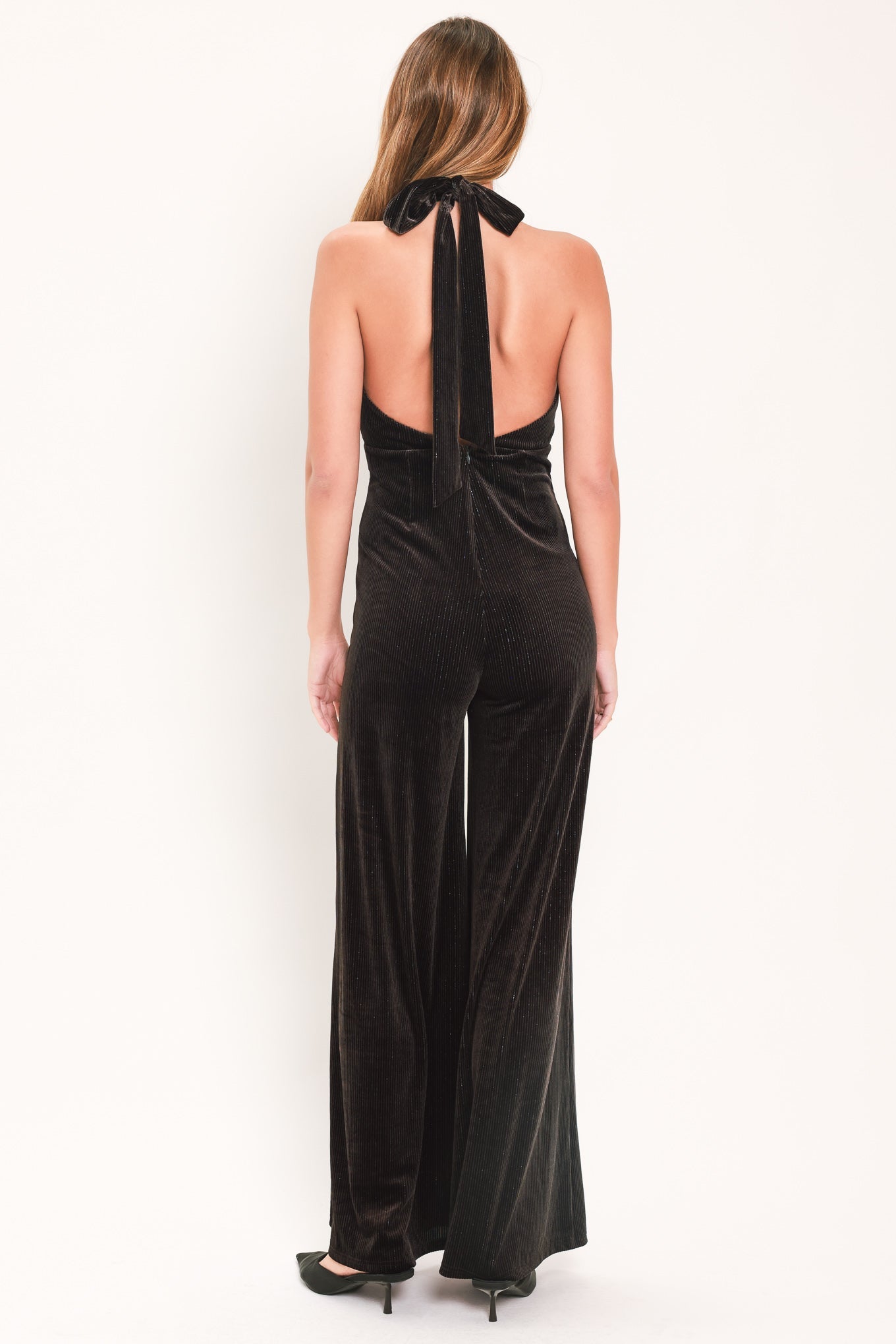 Shirley Shimmered Velvet Jumpsuit - Robbi & Angel